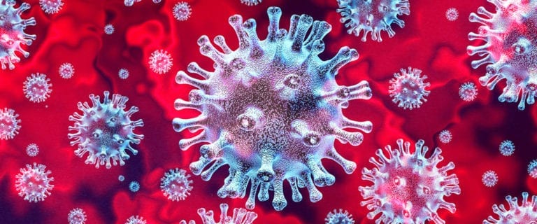 Coronavirus under microscope corona virus